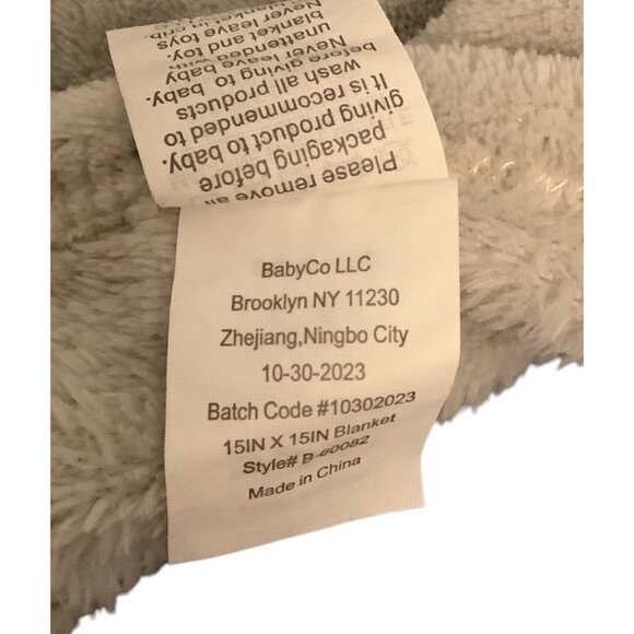 Baby Co Koala Plush Security Nursery Blanket Lovey 15" X 15" Soft Fleece Gray - Picture 4 of 8